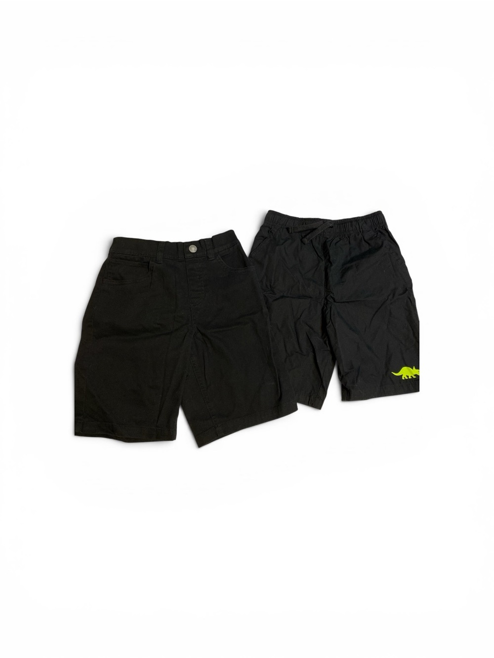 Garanimals two pair Black Boys' Shorts Duo with Neon Accent